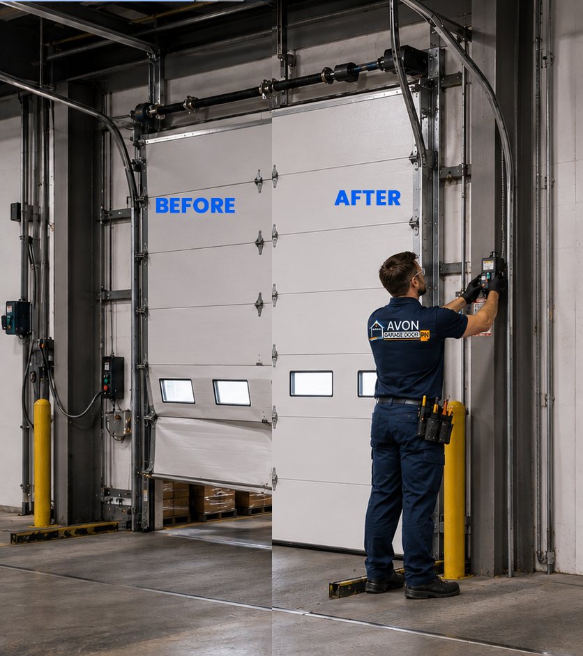 commercial Garage door repair professional