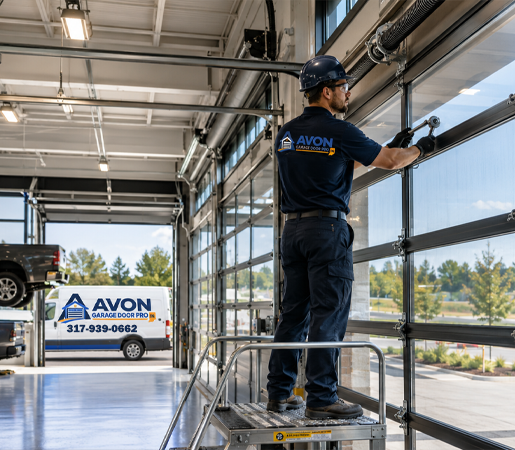 Commercial garage door