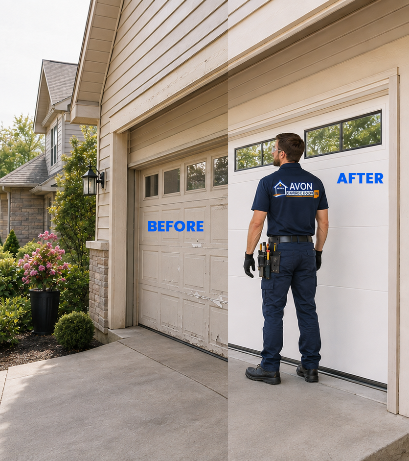 Garage door installation professional