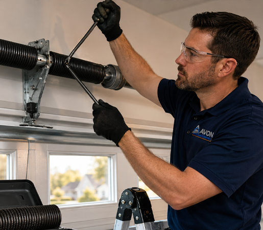 Garage door spring replacement
