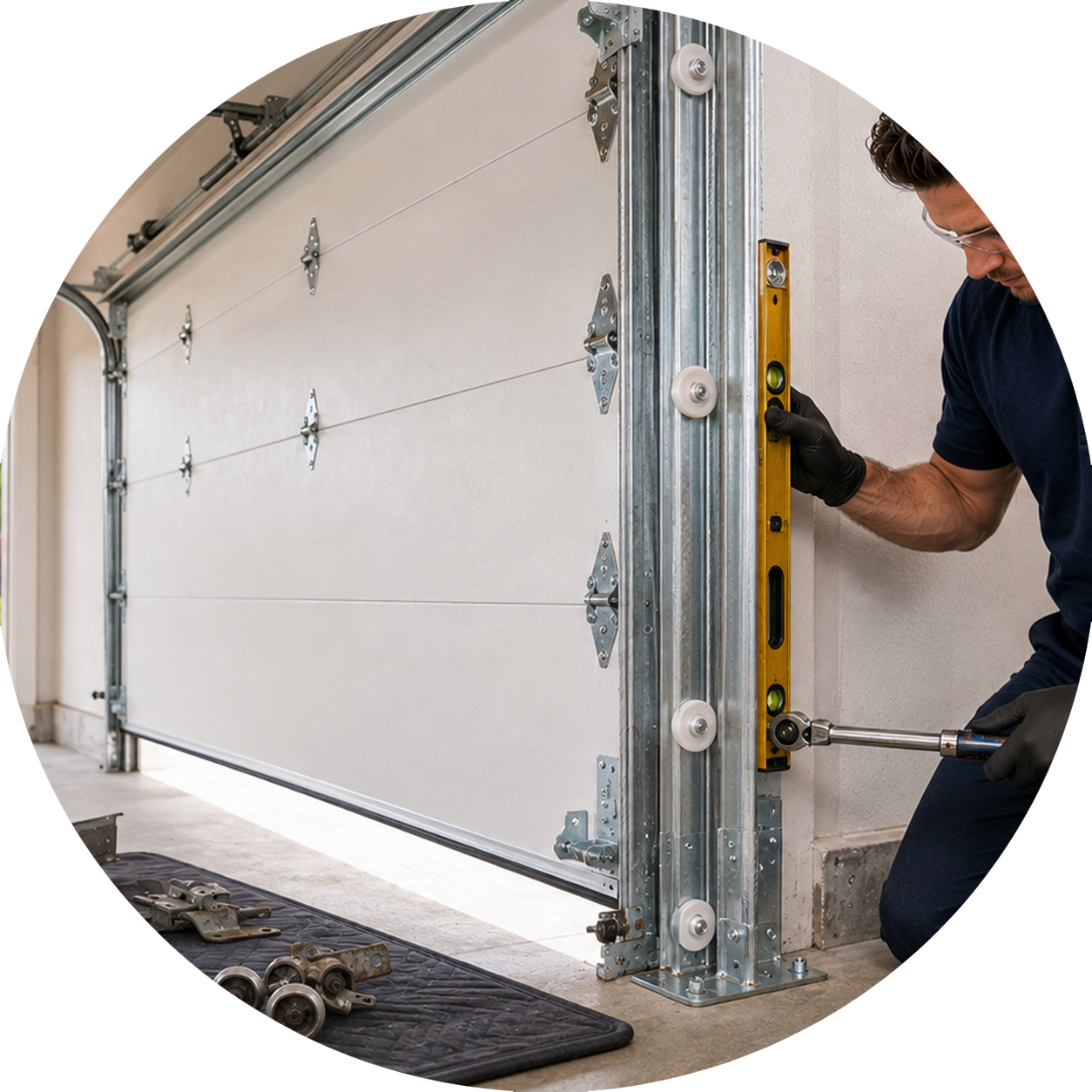 garage door track and roller replacement near me
